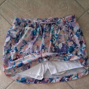 RBX Multicolor Floral Pull On Skort - XL